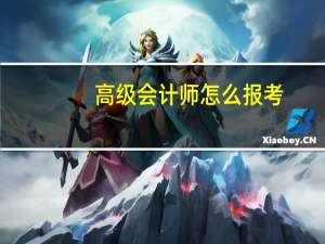 高级会计师怎么报考