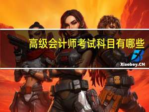 高级会计师考试科目有哪些