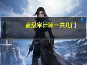 高级审计师一共几门