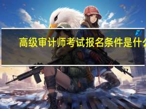 高级审计师考试报名条件是什么