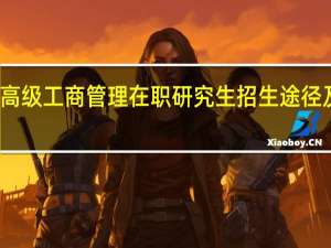 高级工商管理在职研究生招生途径及学费