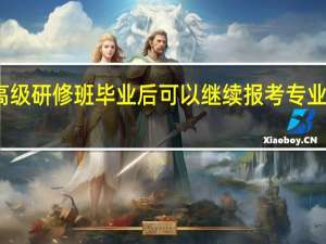 高级研修班毕业后可以继续报考专业硕士吗