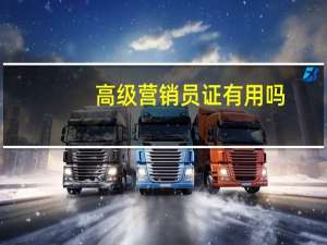 高级营销员证有用吗