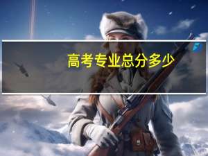高考专业总分多少