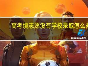高考填志愿没有学校录取怎么办