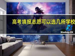 高考填报志愿可以选几所学校