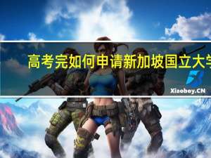 高考完如何申请新加坡国立大学