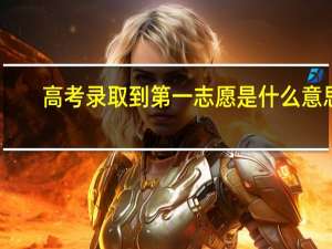 高考录取到第一志愿是什么意思