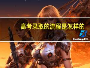 高考录取的流程是怎样的