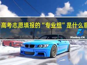 高考志愿填报的“专业组”是什么意思啊