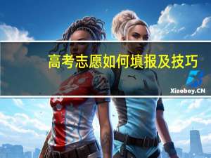 高考志愿如何填报及技巧
