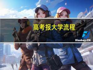 高考报大学流程