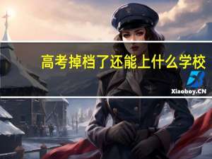 高考掉档了还能上什么学校