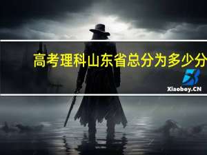 高考理科山东省总分为多少分