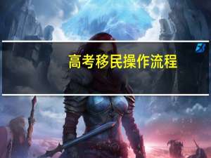 高考移民操作流程