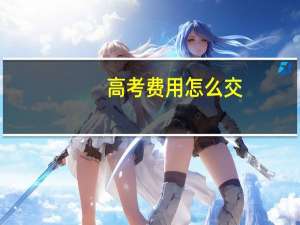 高考费用怎么交