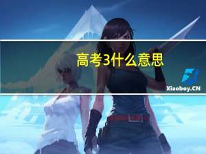 高考3 什么意思