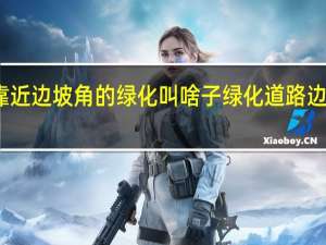 高速公路靠近边坡角的绿化叫啥子绿化 道路边坡植草绿化图片