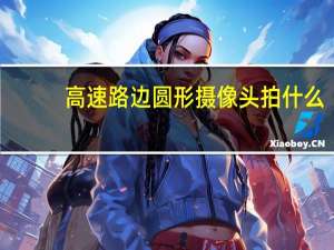 高速路边圆形摄像头拍什么