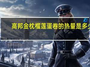 高邦 金枕榴莲蛋卷的热量是多少