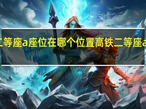 高铁二等座a座位在哪个位置 高铁二等座a座位靠窗吗