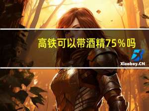 高铁可以带酒精75％吗