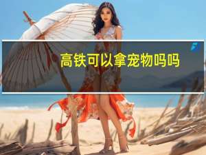 高铁可以拿宠物吗吗