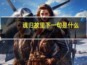 魂归故里下一句是什么