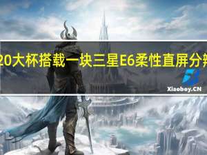 魅族20大杯搭载一块三星E6柔性直屏分辨率为QHD