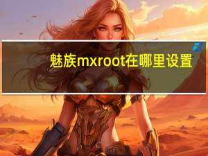 魅族mxroot在哪里设置（魅族mx root）