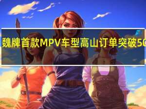 魏牌首款MPV车型高山订单突破5000辆