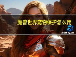 魔兽世界宠物保护怎么用
