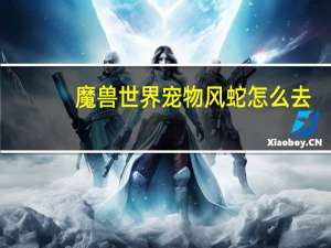 魔兽世界宠物风蛇怎么去