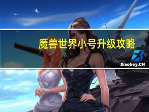 魔兽世界小号升级攻略