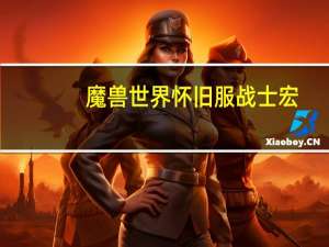 魔兽世界怀旧服战士宏（《魔兽世界》魔兽世界战士宏心得）