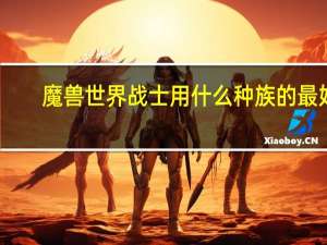 魔兽世界战士用什么种族的最好
