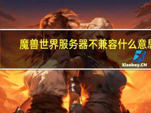 魔兽世界服务器不兼容什么意思