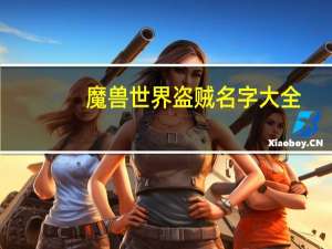 魔兽世界盗贼名字大全（wow盗贼名字）