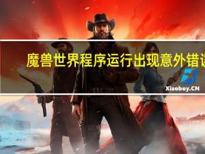 魔兽世界程序运行出现意外错误