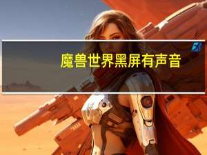 魔兽世界黑屏有声音