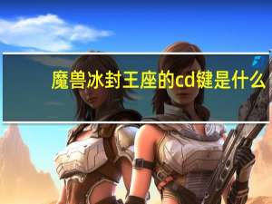 魔兽冰封王座的cd键是什么？