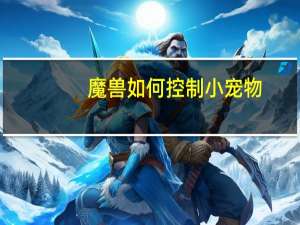 魔兽如何控制小宠物
