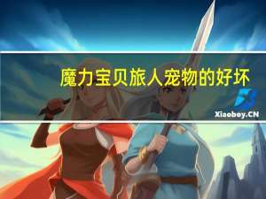 魔力宝贝旅人宠物的好坏