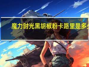 魔力时光 黑胡椒粉卡路里是多少