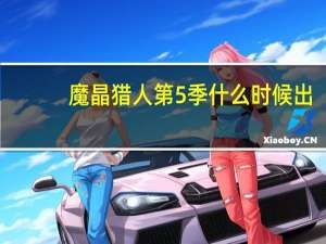 魔晶猎人第5季什么时候出