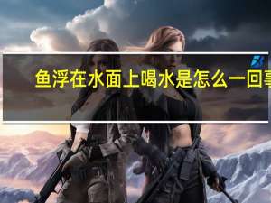 鱼浮在水面上喝水是怎么一回事