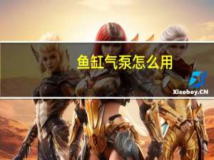 鱼缸气泵怎么用