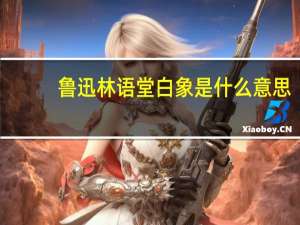 鲁迅林语堂白象是什么意思