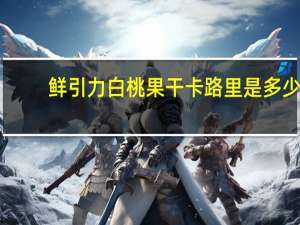 鲜引力 白桃果干卡路里是多少