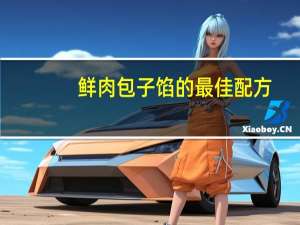 鲜肉包子馅的最佳配方